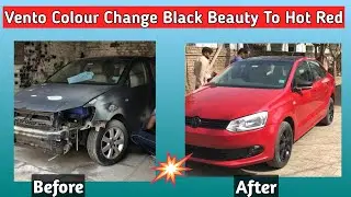 Volkswagen Vento | Colour Change  | 🖤 Black Beauty To 🔥Hot Red ❤️.
