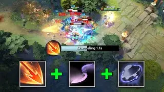 SUPER BROKEN COMBO Burning Barrage + Moon Glaives + Rearm | Dota 2 Ability Draft