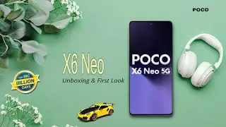 Poco X6 Neo 5G Unboxing & First Look ⚡ Mediatek Dimensity 6080, Slimmest Poco Phones