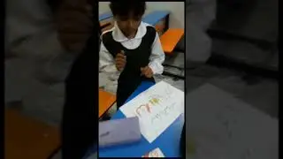 ramadan activity drawing of class 3@Elixir public school pail#shorts #viral #video