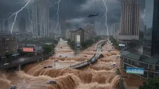 ⚡China Guangxi Flood Flash  Over 1 Million Evacuated, Rivers Overflow, Roads Swept Away