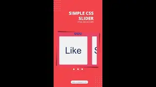 slider using #html and #css  only.