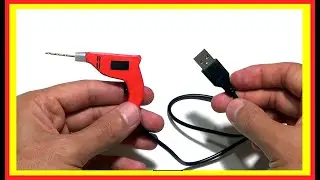 mini TALADRO USB - como hacer mini drill herramientas de construcción