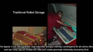Preservation of Silk Road thangkas from Sven Hedin Collection: Swedish language subtitles