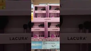 LACURA Make up artist brushes pack available in ALDI😍🥰 #shorts #viralshort #lacura #makeup #tiktok