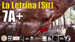 La Letrina (Sit) 7A+ | Albarrac&iacute;n Boulder | Sector Parking