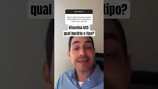 VITAMINA B12: QUAL MELHOR HOR&Aacute;RIO E TIPO? #nutricionista_gustavo #shorts