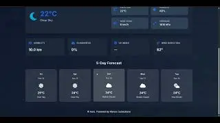Simple wheather App with API Integration my Mini project.
