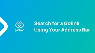 Найдите ссылку Go в адресной строке | Учебное пособие по GoLinks&reg;