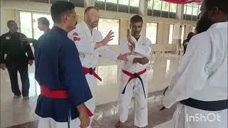 Grandmaster manfred tiefenbach teaching kyusho jistsu technique 