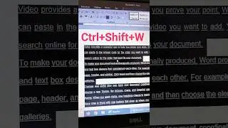 Different types of Underline in Ms Word #shorts #short #shortvideo #viral #youtubeshorts #shortsfeed