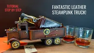 Leather truck pattern steampunk, Template Leather car Tutorial