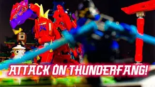 Ninjago Dragons Rising: &ldquo;Attack On Thunderfang&rdquo; - Stop Motion Animation 