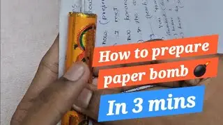 How to prepare paper bomb 💣 at home #experiment #shorts #trending #viral #2025 #sircilla 