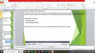 day-18) Built-in Functions in sql server |SQL server interview questions