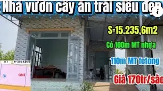 594🌹Nhà vườn 2 mặt tiền cực đẹp về có sẵn nguồn thu, ngay khu dân cư tiện ích 