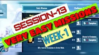 Session 13 first week missions solution | How to complete session 13  first week missions
