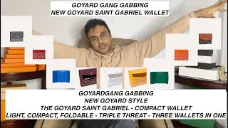 New Goyard SLG Alert - Goyard Gang Gabbing - New Goyard Saint-Gabriel Triple Threat Tri Fold Wallet