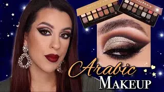 ARABIC MAKEUP STYLE / GLITTER CUT CREASE