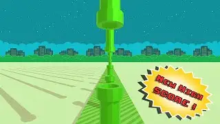 Beating My Previous Best &mdash; Flappy 3D - Bird's Eye View