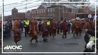 Walk For Peace Buddhist monks arrive in Greensboro