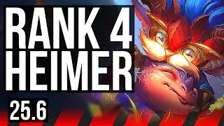 HEIMERDINGER vs RUMBLE (TOP) | Rank 4 Heimer | BR Grandmaster | 25.6