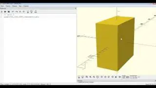 OpenScad (урок №2 (cube(куб))