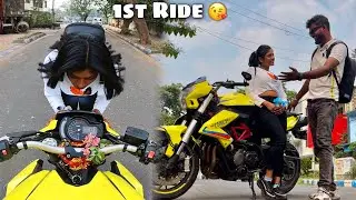 Cute Girl Impressed With my New Superbike😍