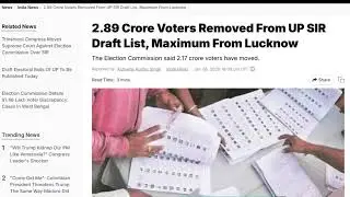 UP Voter List Big Update 🗳️ | 2.89 Crore Names Removed! 😮 #shorts #viral  #reels