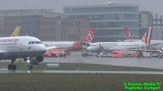 [Gro&szlig;alarm Flughafen Stuttgart] | GERMANWINGS AIRBUS MIT DEFEKT AM TRIEBWERK] | Gro&szlig;einsatz - [E]