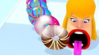 Donut Stack 3D 🍆🚲🔱 IOS Android Gameplay Walkthrough Levels #7 UACI3