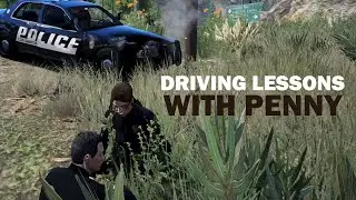 Penny getting driving lessons from Captain Turner /  NoPixel 4.0 LSPD