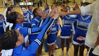 🔥 Middle School Cheer Team! GAME DAY with the Campbell Jr Spartans and Coach Lynsey Gwyn #cheerteam