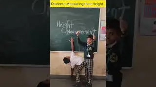 #fun Height Measuring Challenge 🔥🔥 #heightcheck #classroomfun #shots #schoolvibes