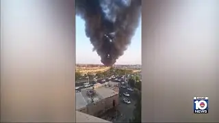 Large fire erupts at oil storage facility in southern Tehran