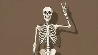 Spooky Skeleton Screensaver 💀 Dark Gothic Bones & Skull Art - Vintage Haunted Decor for Frame TV