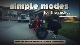 simple mods for the 171cc Honda ruckus