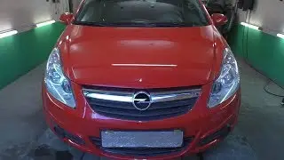 Убираем косяки по кузову, покраска OPEL CORSA