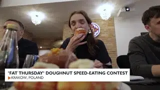 'Fat Thursday' Doughnut Speed-Eating Contest
