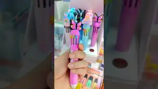 Caneta com v&aacute;rias cores #canetas
