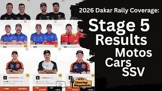 Dakar Rally 2026 Stage 5 Results | Motos, Cars & SSV (UTV) Breakdown