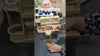 Wooden Glass Jars With Rack....#kitchen #reelitfeelit #reelkarofeelkaro #reelkarofee #home #kitchen