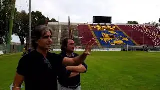 Il sindaco Giuseppe Falcomatà allo Stadio Granillo: 