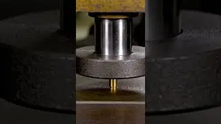bullet was pressed by the hydraulic press is too satisfying#crushingtime#oddlysatisfying#satisfying