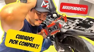 testei CARREGADOR DE BATERIA portatil do MERCADO LIVRE - Como retirar bateria da MT07