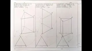 Assonometria di un prisma a base triangolare (2/4)