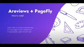 How to install areviews app on Pagefly Page Builder for Shopify stores