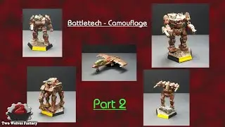 Battletech: How to paint Mech camouflage/ Tarnung Bemalanleitung Part 2