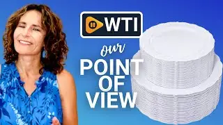 U-QE 100 Pieces White Plastic Plates | Our Point Of View