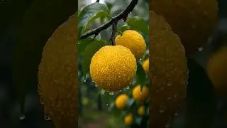 Cutting Osage Orange 🍊 | Satisfying Fruit Cutting #ASMR #SatisfyingVideos #ASMRSounds